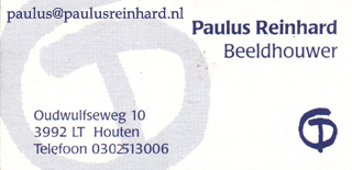 De website van Beeldend Kunstenaar Paulus Reinhard